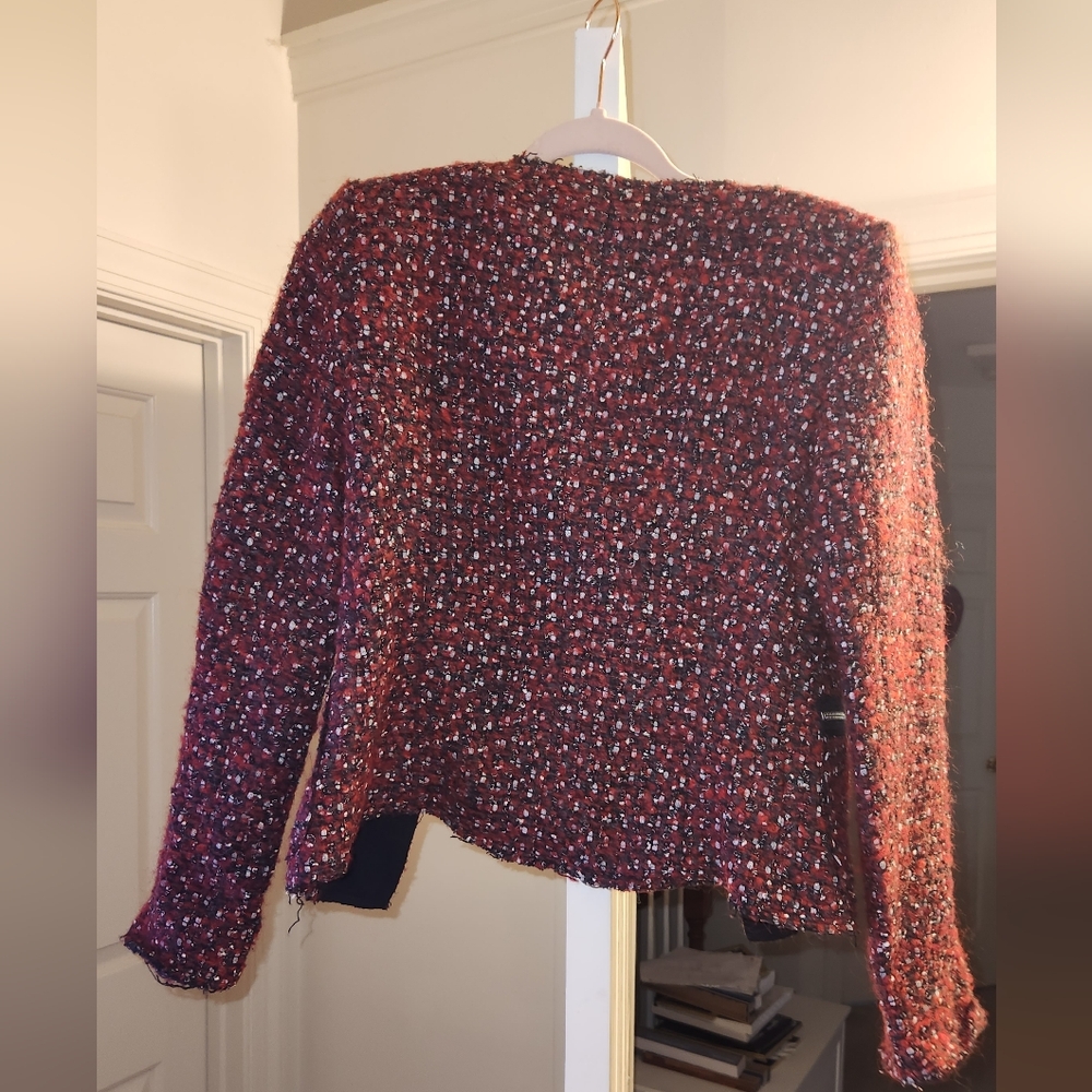 ZARA WOMAN TWEED JACKET - Picture 2 of 5